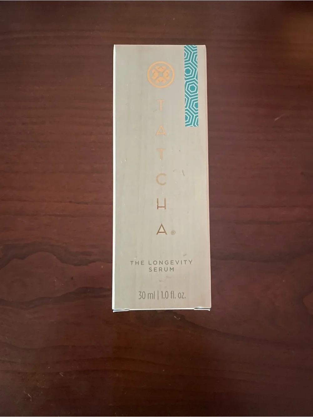 Tatcha The Longevity Serum- Cream & Teal Accents